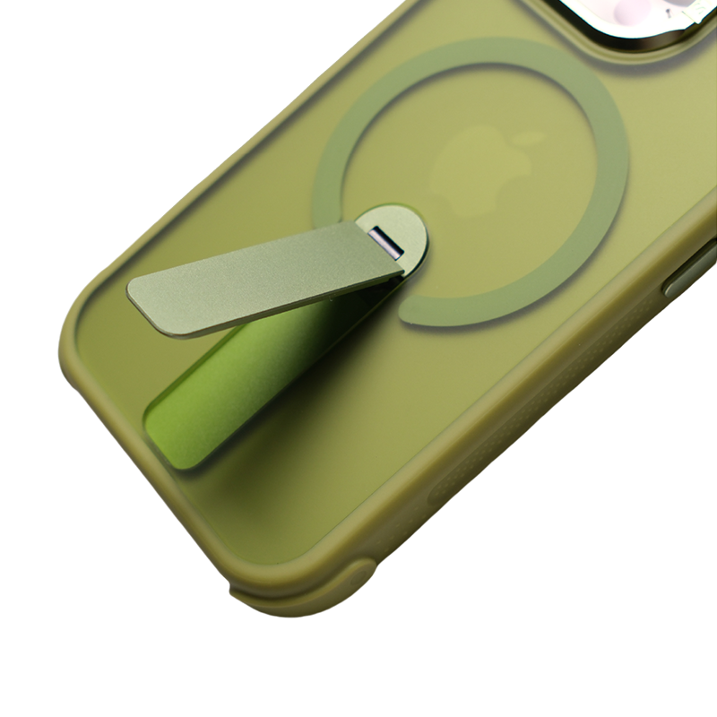 360° Kickstand Magnetic Shockproof Matte Cover For iPhone 16 Pro Max