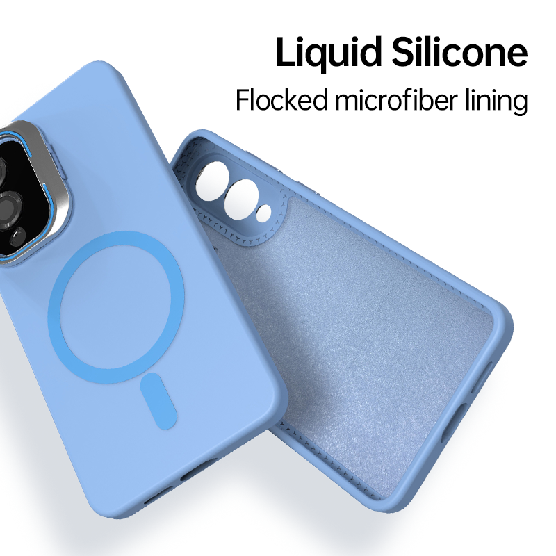 Liquid Silicone Magnetic Kickstand Case For Samsung S25 / S25 Edge