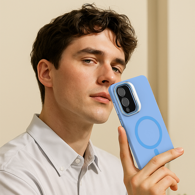 Liquid Silicone Magnetic Kickstand Case For Samsung S25 / S25 Edge