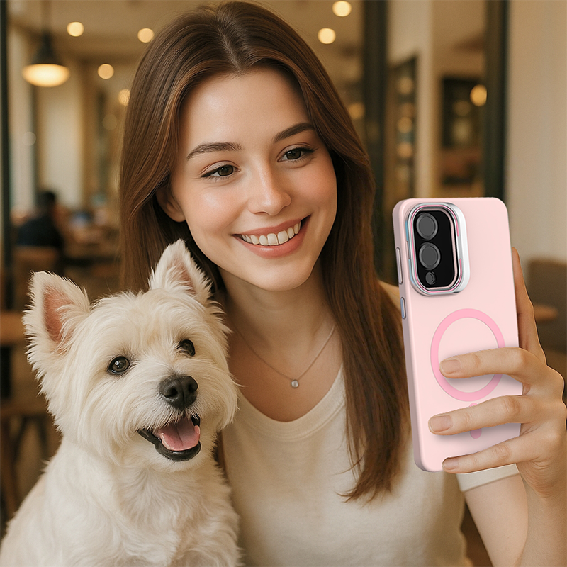 Liquid Silicone Magnetic Kickstand Case For Samsung S25 / S25 Edge