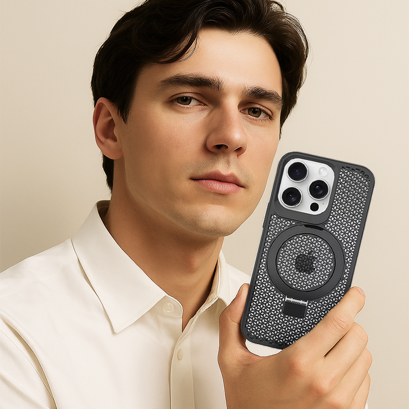 AeroGuard  Magnetic Holder Case For iPhone 16 Pro Max