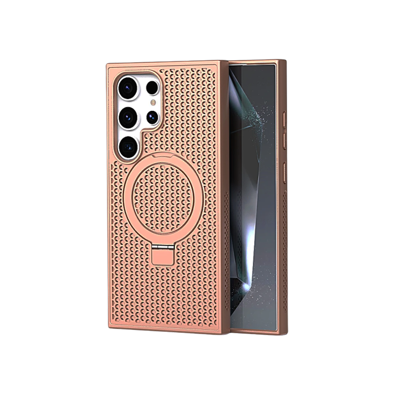 Magnetic Cooling Case with Kickstand For Samsung S25 Ultra