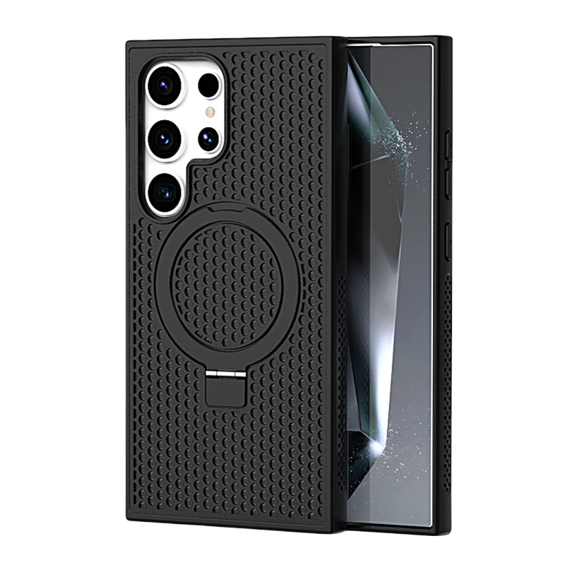 Magnetic Cooling Case with Kickstand For Samsung S25 Ultra