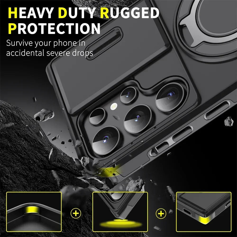 Premium Armor Kickstand Case for Samsung Galaxy S25 Edge