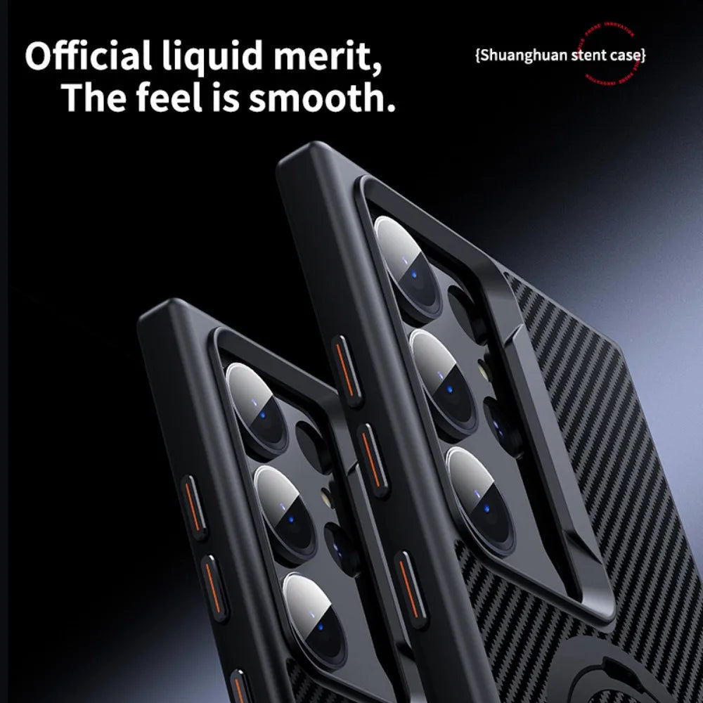 360° Magnetic Ring Stand Case for Samsung Galaxy S25 Ultra